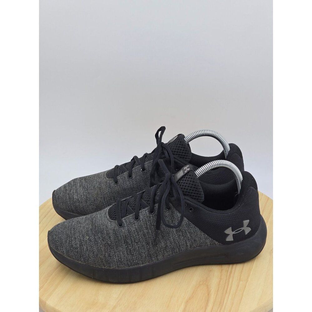 Under Armour Men s Micro G Pursuit Running Shoe Anthracite Gray Black SZ 8 - Picture 2 of 9